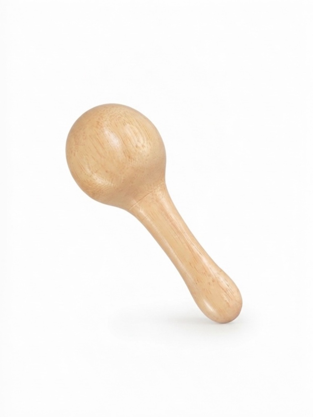 Natural Wooden Baby Rattle / Montessori Teething Sensory Toy